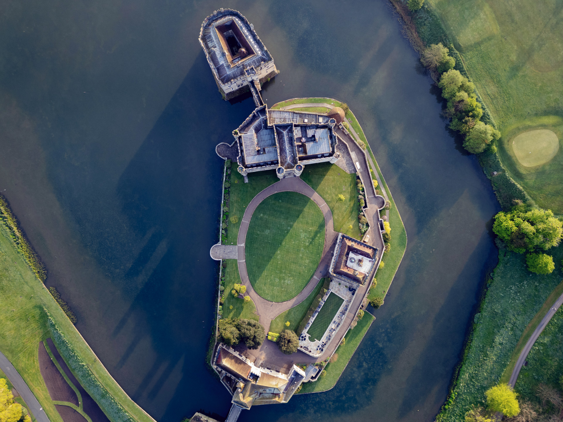Ariel View Of Leeds Castle